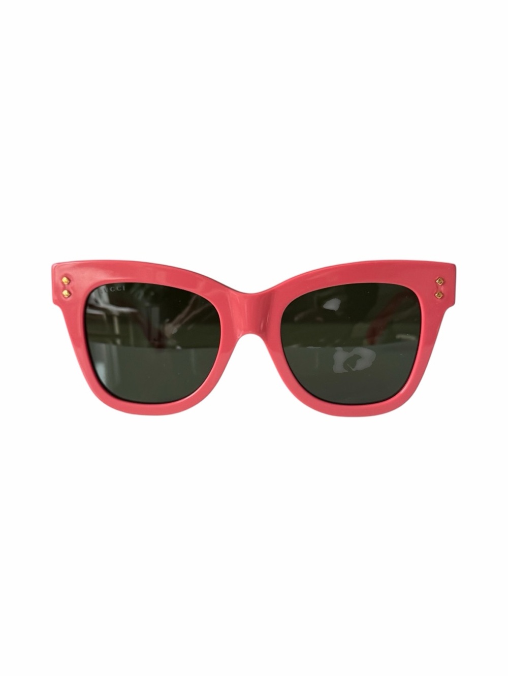 Gucci Pink Cat Eye Green Sunglasses 52mm GG1082S - NIB
